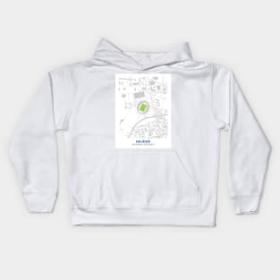 Stadion Poljud Map Design Kids Hoodie